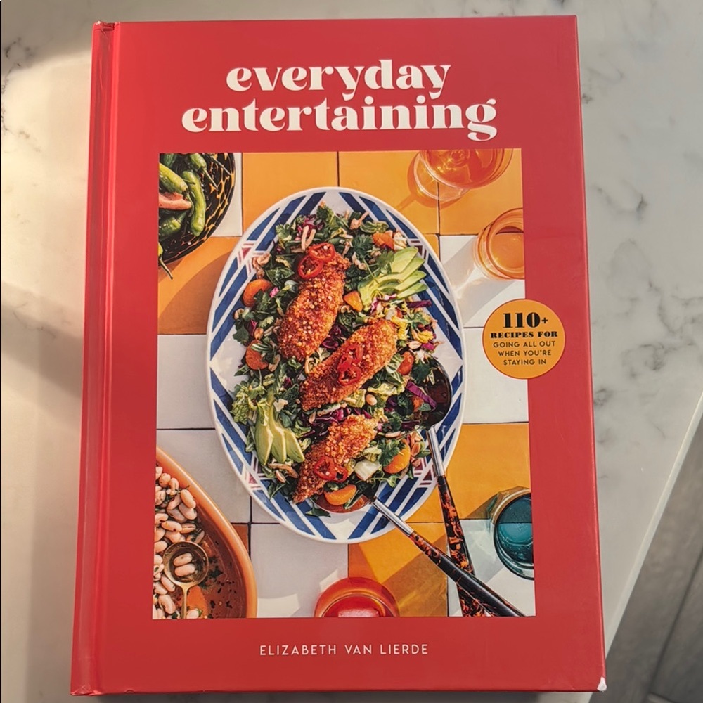 Everyday Entertaining Cookbook by - Red Cover